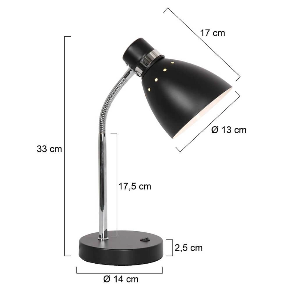 Black desk lamp Spring Steinhauer 8712746161410