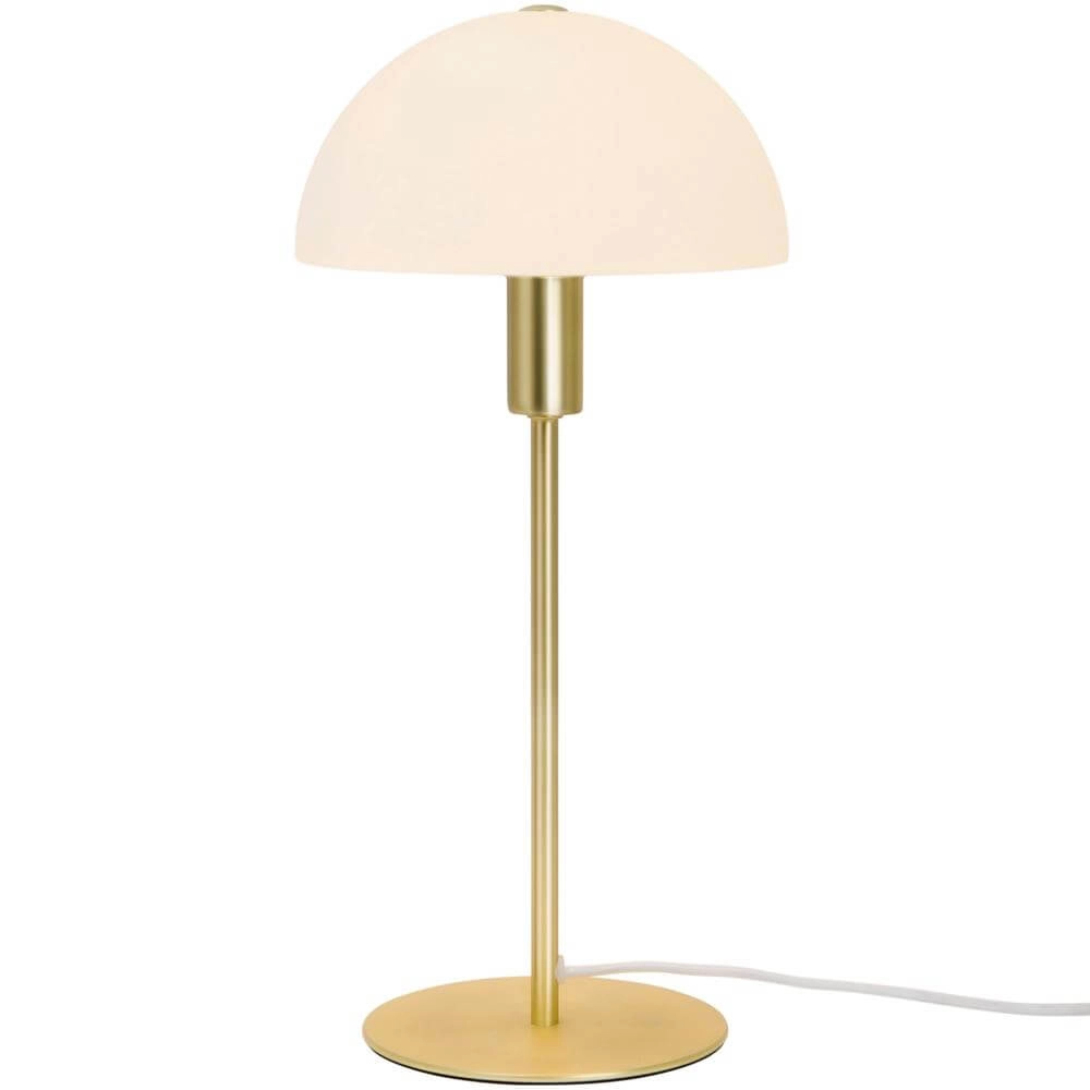 Table lamp Ellen brass with white