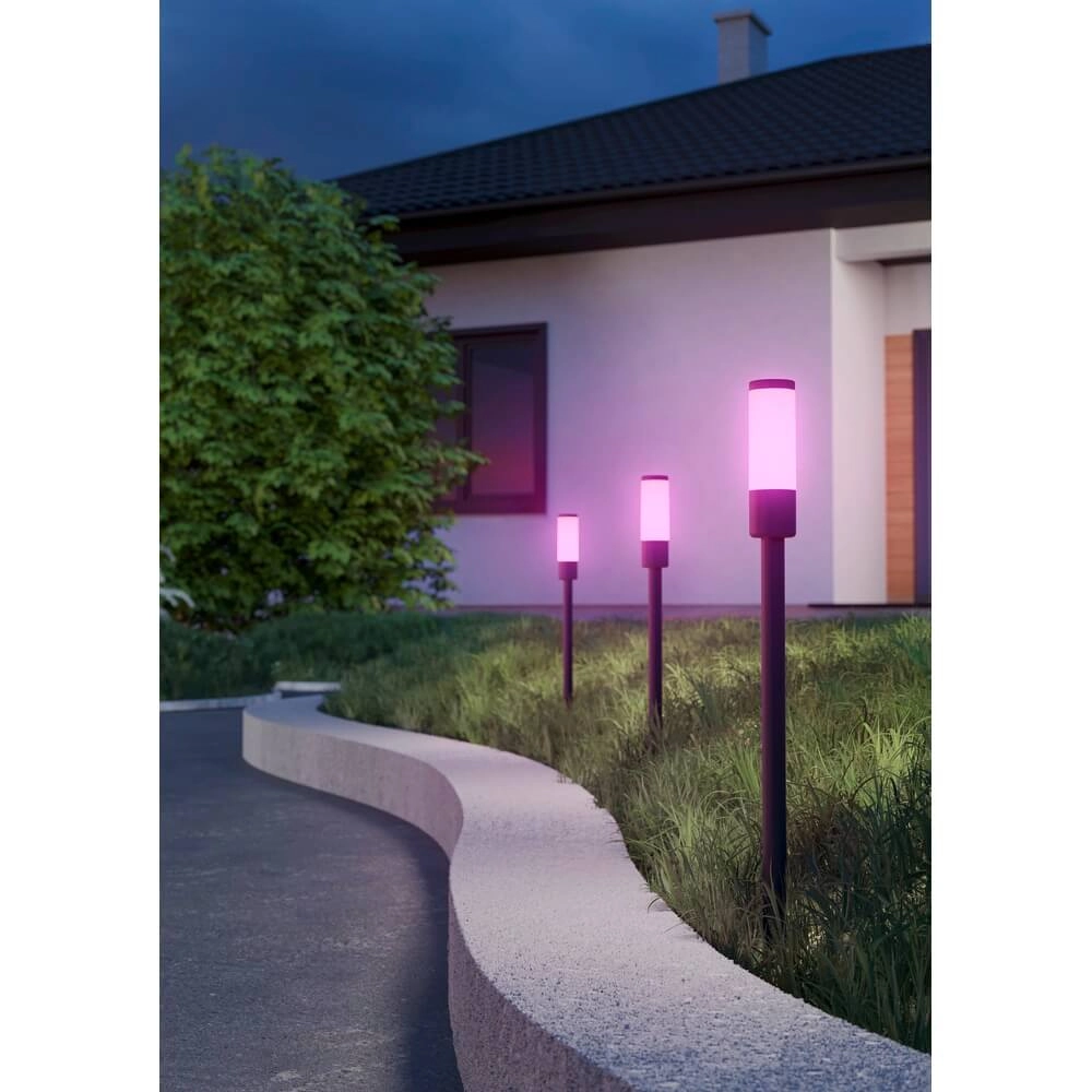 Set of 3 Zancaro garden lamps with plug RGB Eglo 9008606355853