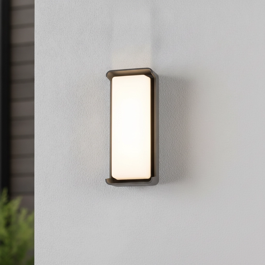 Sleek outdoor lamp Keen grey