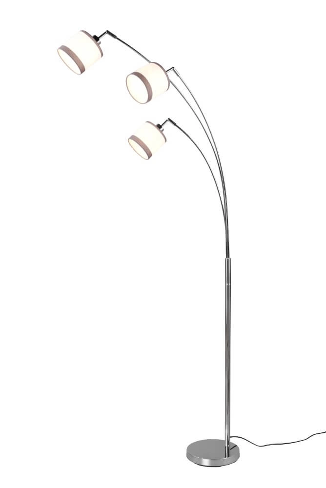 Standing lamp Davos white 3-light Trio 4017807574296