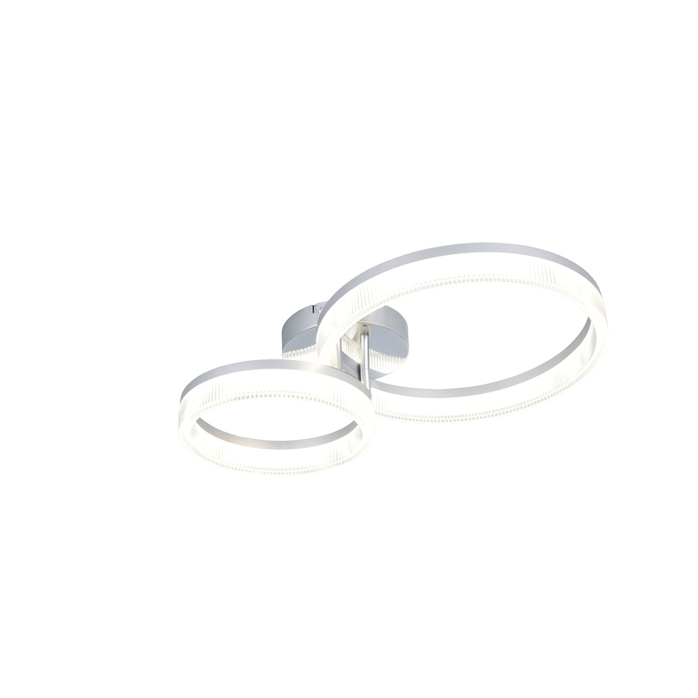 Modern ceiling lamp Mova S chrome Trio 4017807682175