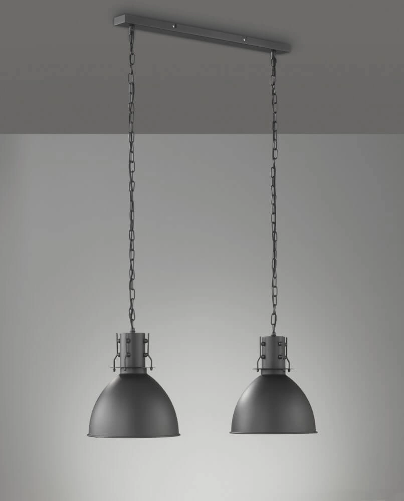 2-light hanging lamp London industrial Fischer & Honsel 4003694605724