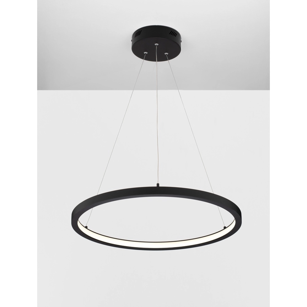 Black pendant lamp Empatia design single Lyora 5212017442659