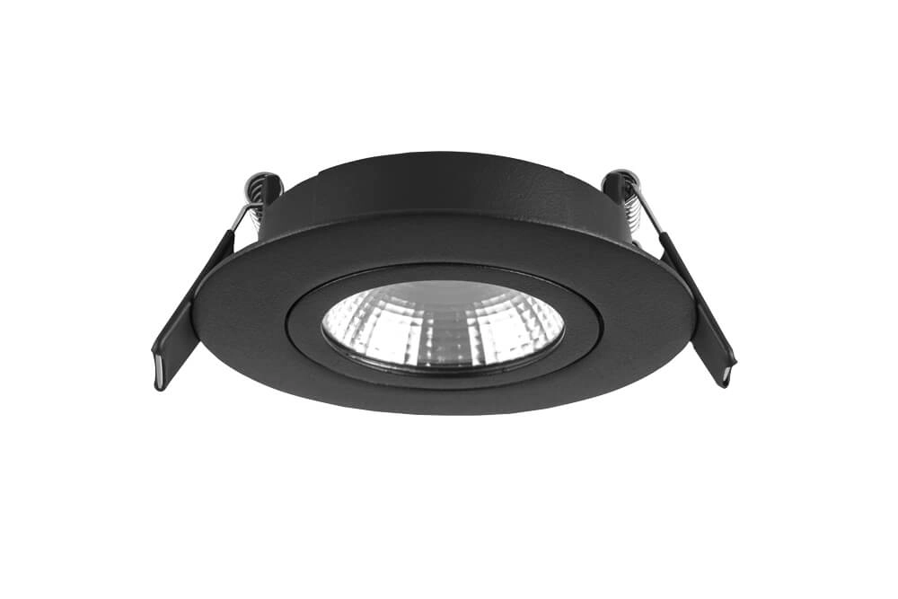 Flat recessed spotlight Lux Slim 3000K - black Lyora 5055788250067