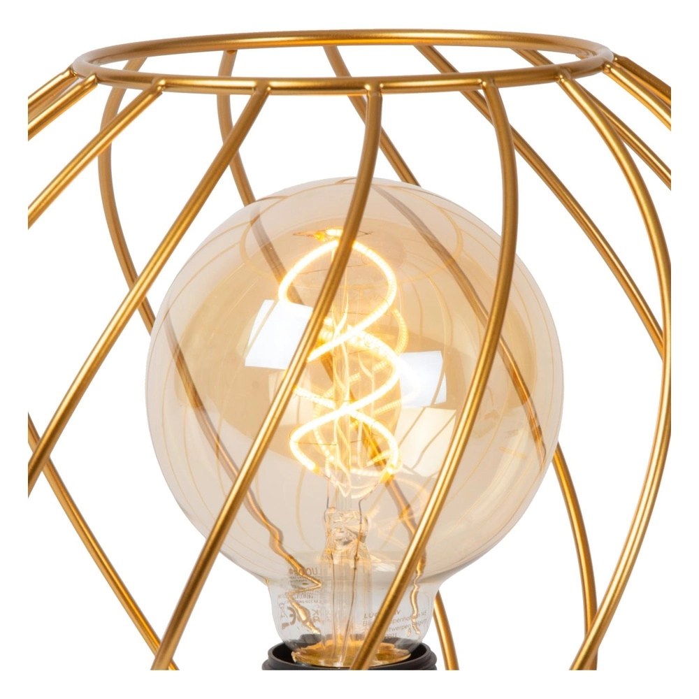 Table lamp Danza Ø 25cm gold Lucide 5411212211583