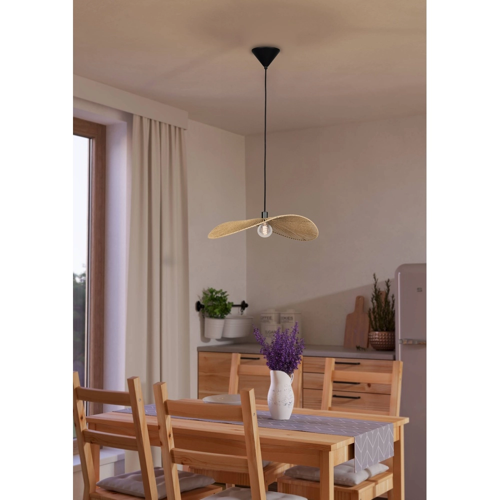 Rattan pendant lamp Siruela 80cm - 1x E27 Eglo 9002759319922
