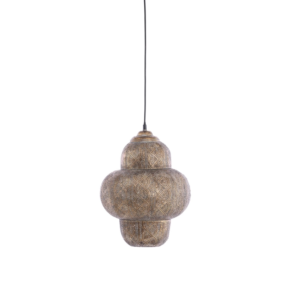 Tiffany pendant lamp Ryota brown Ø 30.5cm