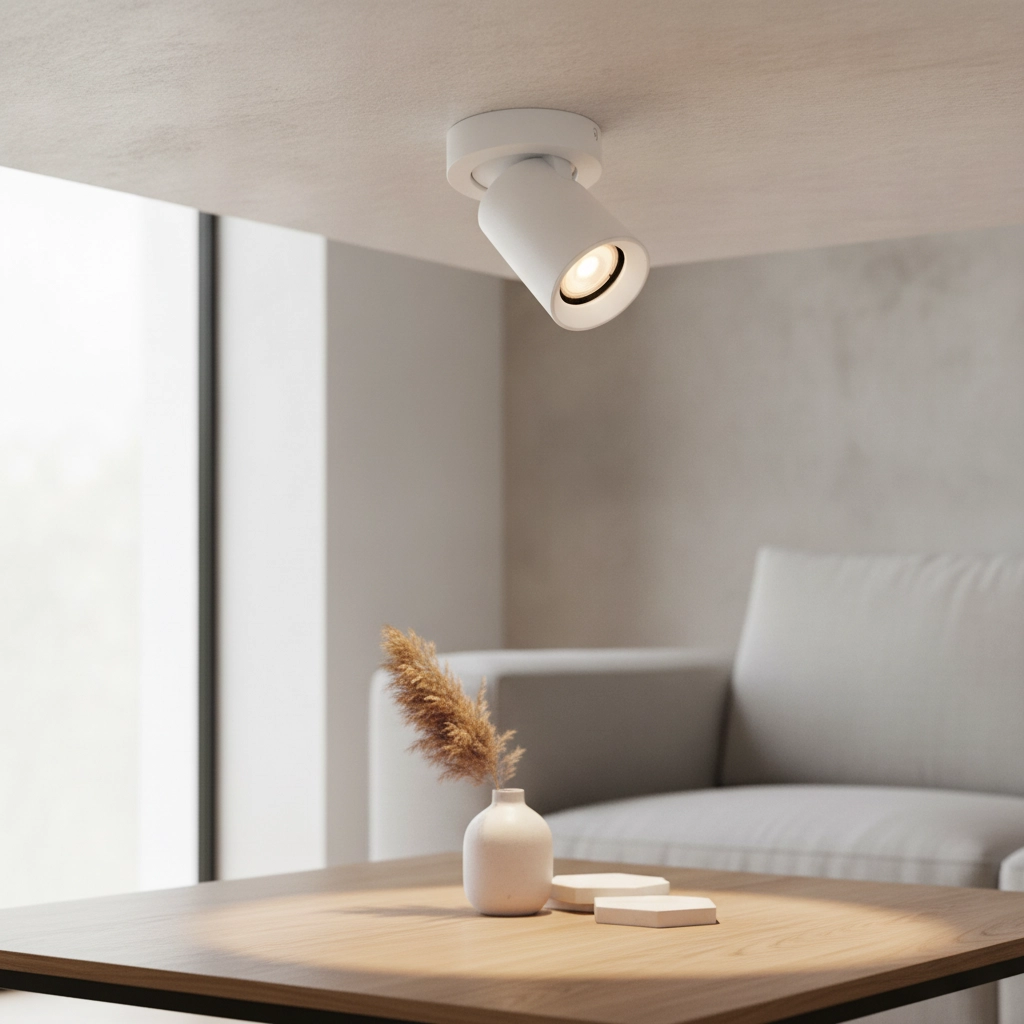 Round ceiling lamp Megano 1-light white