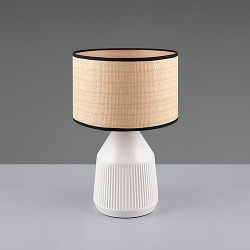 Table lamp Formentera Ø 28cm white Trio 4017807680126