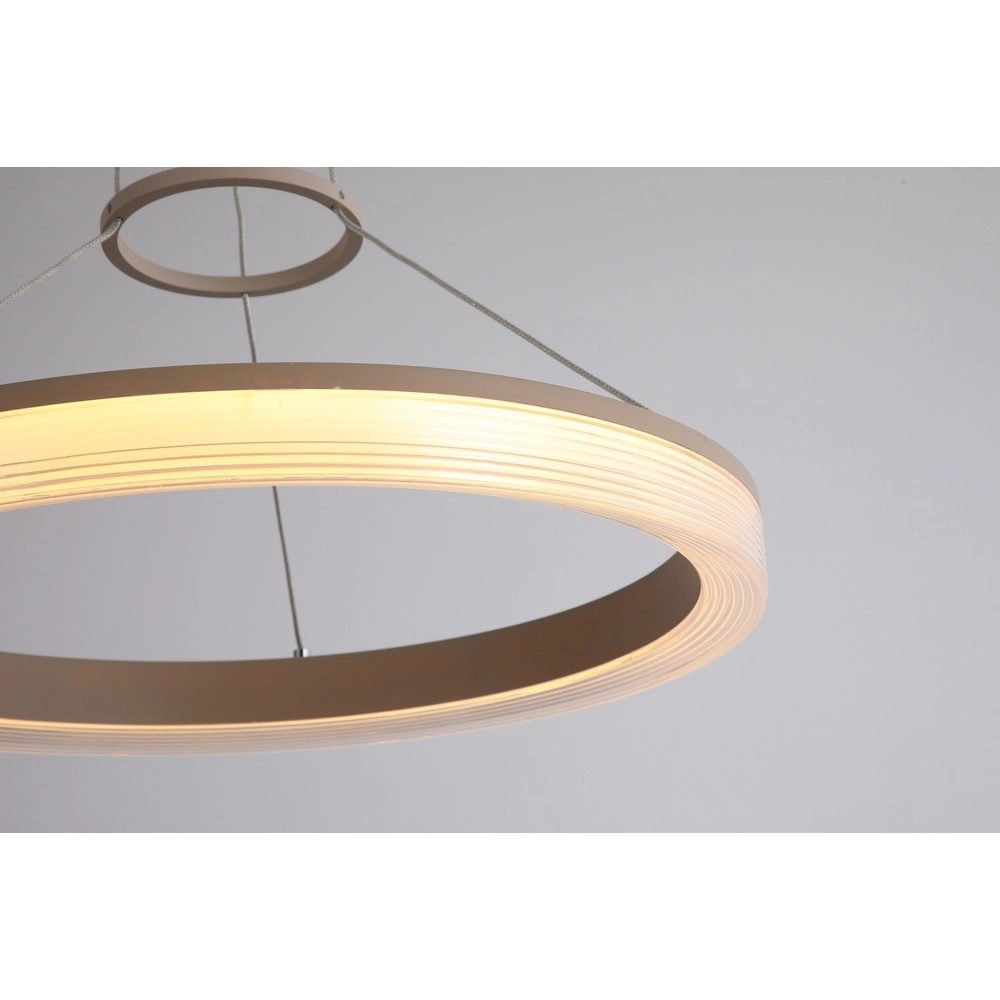 Design pendant lamp Lumen Rings sand brown Ø 45cm