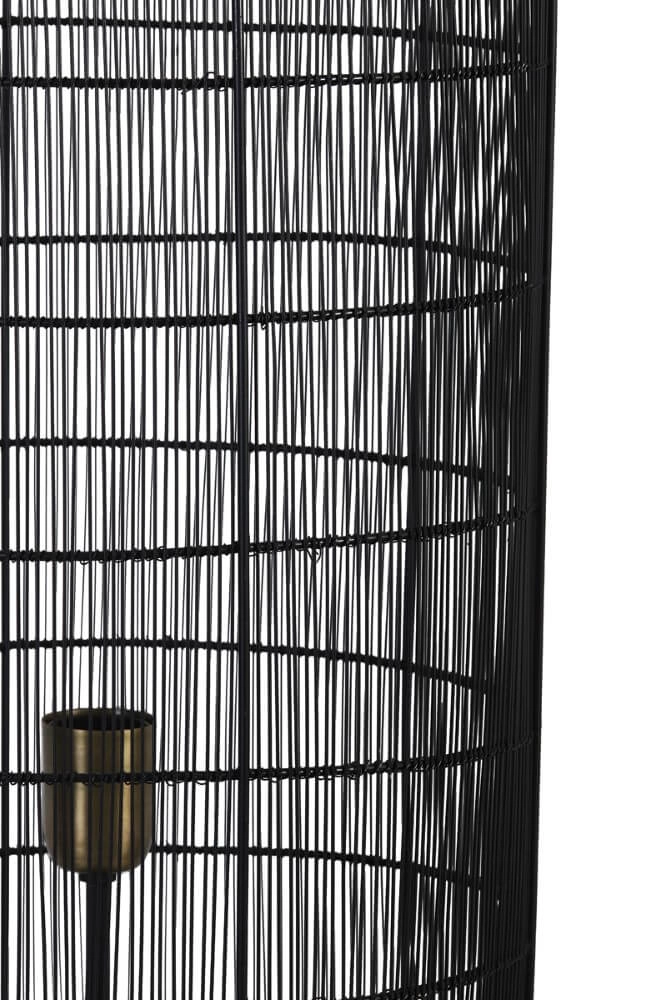 Bohemian floor lamp Gruaro black Ø 32cm Light & Living 8717807206482