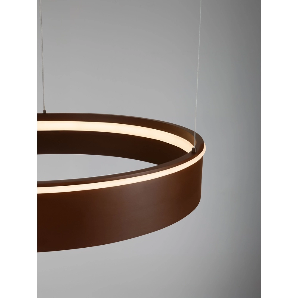 Modern pendant lamp Olivia brown Ø 60cm Lyora 5212017494245