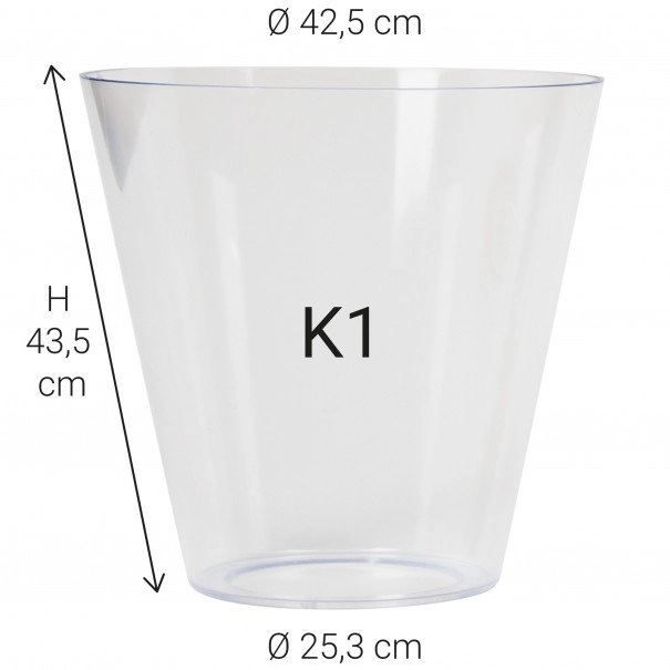 Glass Cup Plastic Poly 7 K1 KS Verlichting 8714732580304