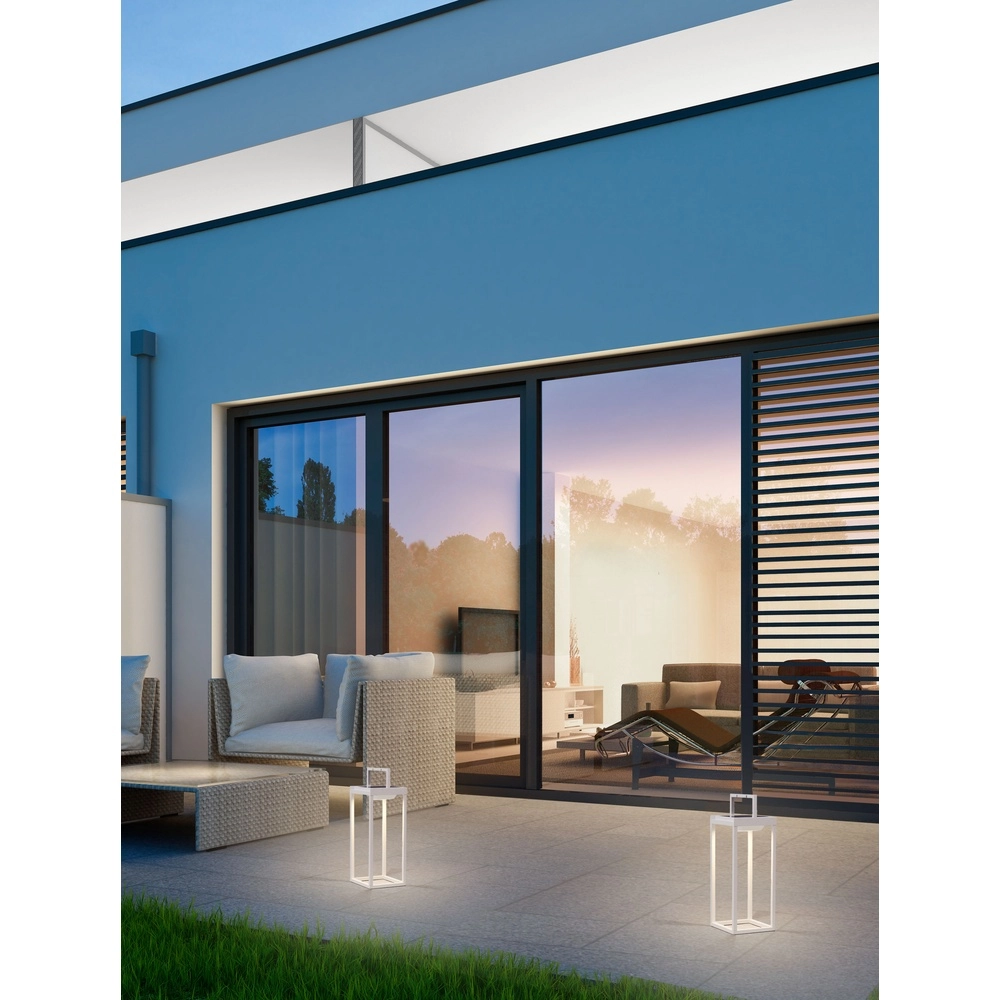 Sleek table lamp Tegolo White Solar Lyora 5212017478849
