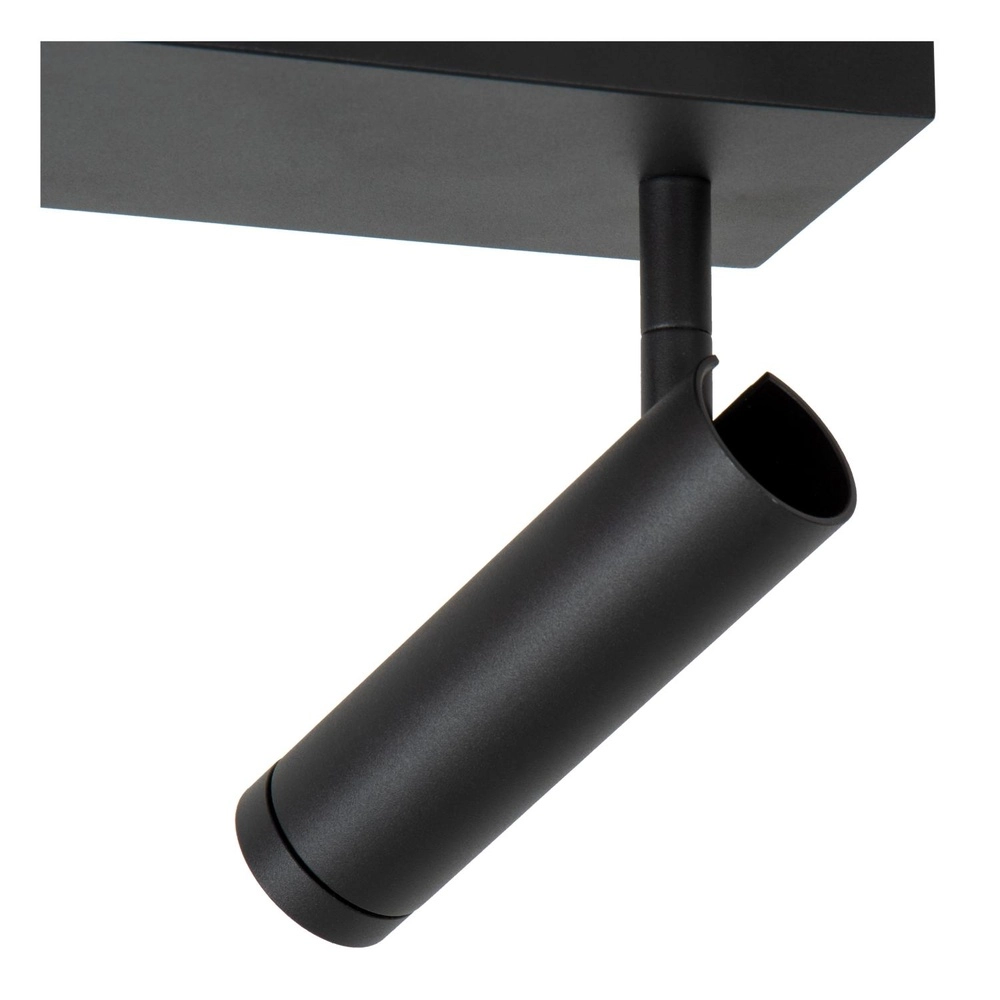 Sleek ceiling lamp Grado 2-light black Lucide 5411212221674