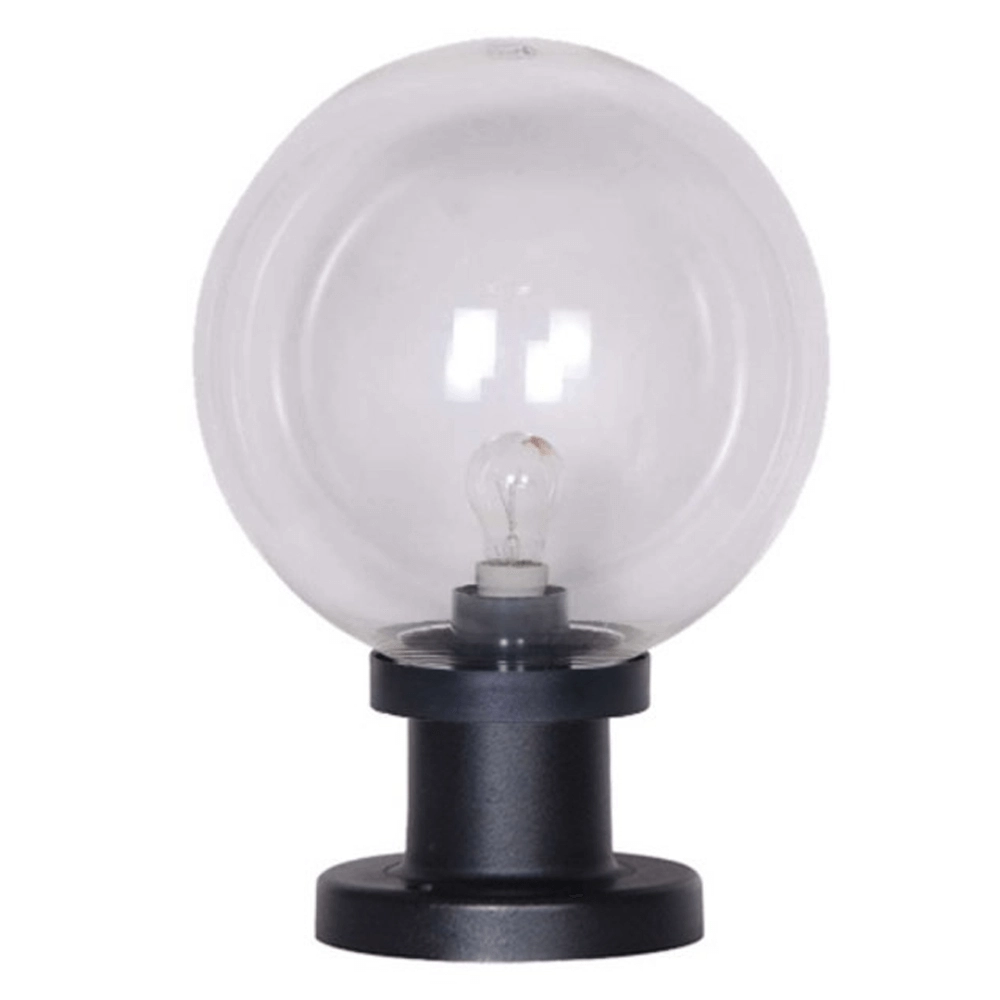Bulb lamp Bolano 31,5cm. pedestal clear