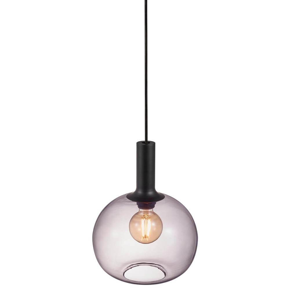 Glass pendant lamp Alton sphere Ø 25cm smoke glass Nordlux 5701581452688