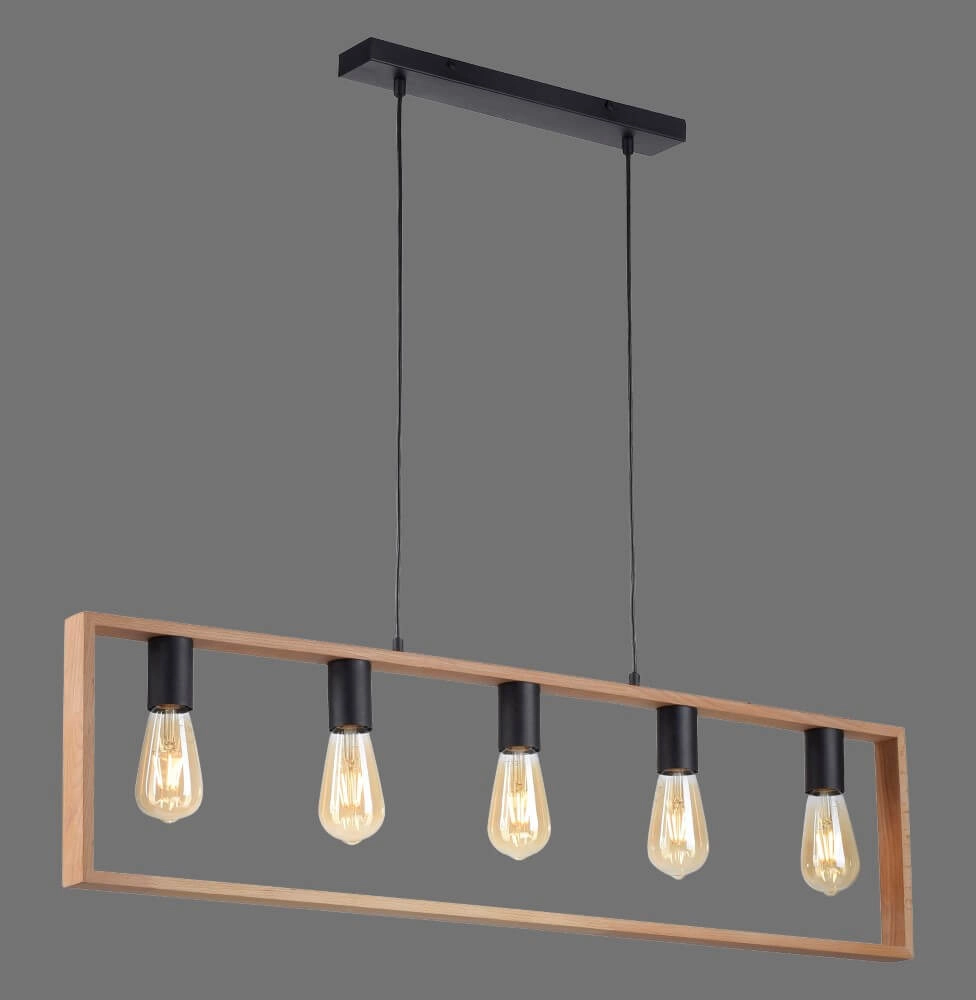 Country Pendant Lamp Franky 5-light Just Light 4043689966447