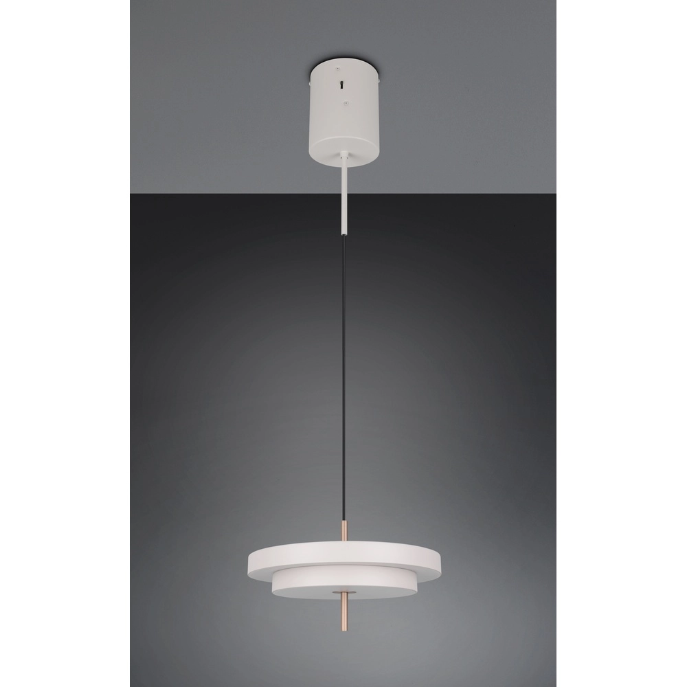 Design pendant lamp Keaton white Ø 40cm Trio 4017807653373
