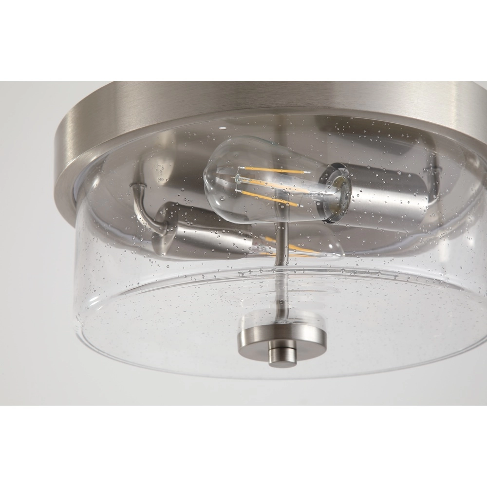 Ceiling lamp Preston silver grey Searchlight 5053423309453