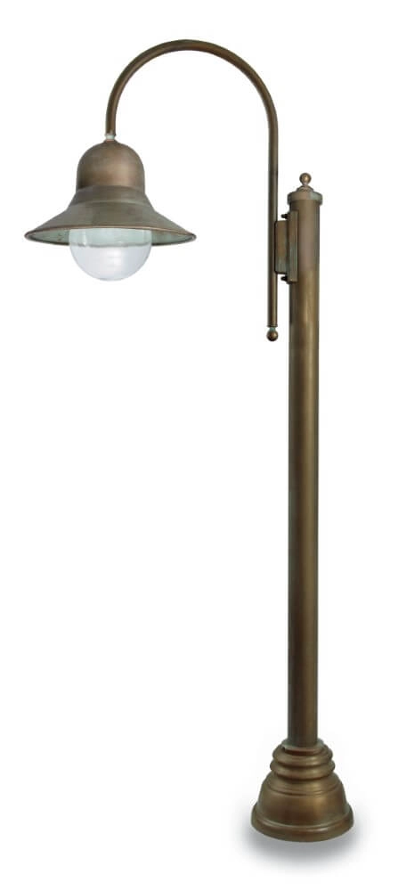 Floor lamp Campanula S - aged brass