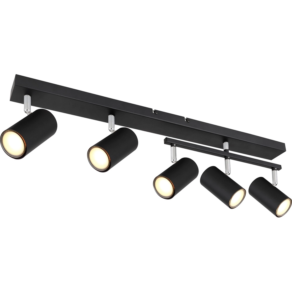 Ceiling lamp 5-lights Robby Black