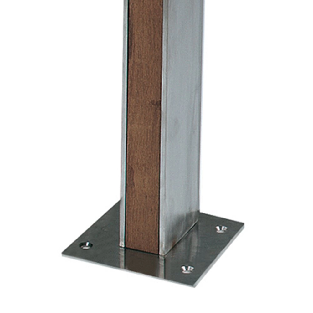 Garden spotlight Q-Bic Teak 2 60cm wood-stainless steel Royal Botania