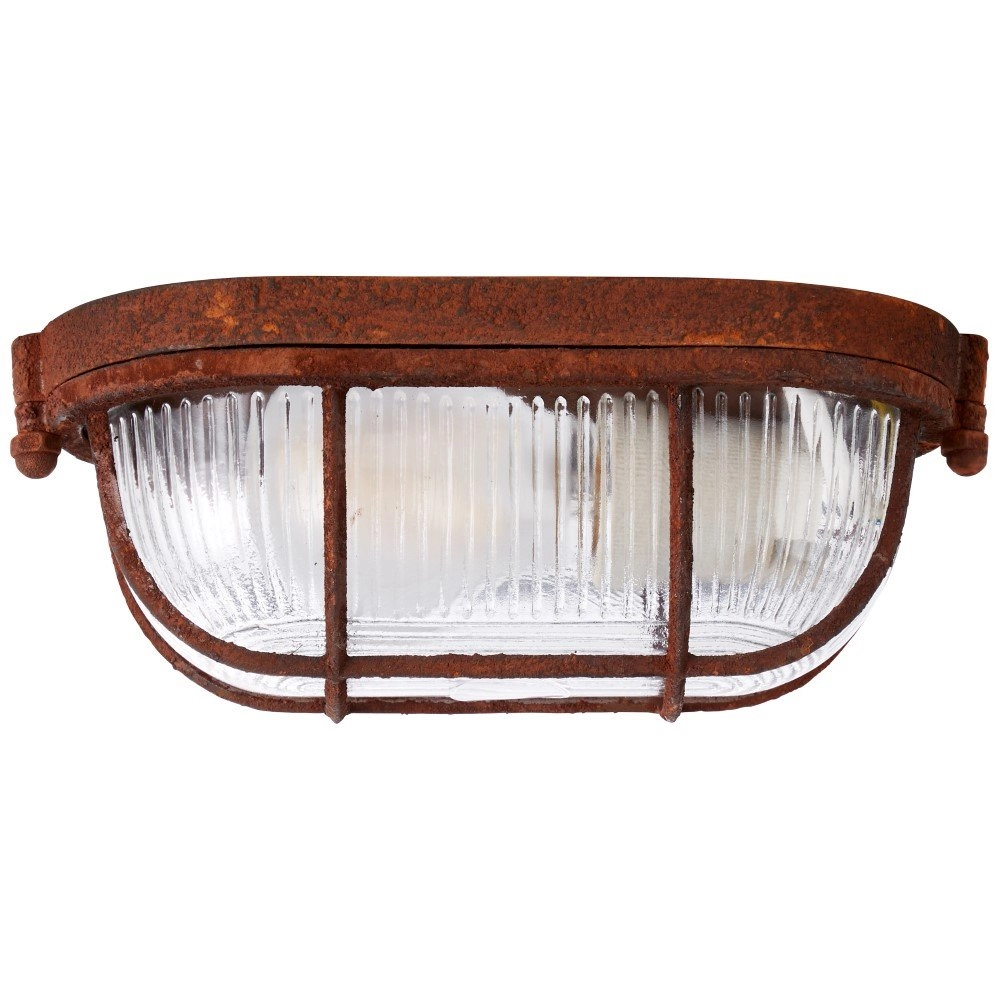 Industrial bullseye Bobbi 21cm rust brown
