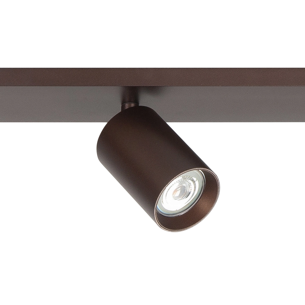 Surface-mounted spot Mila 4-light straight chocolate Highlight 8718379050480