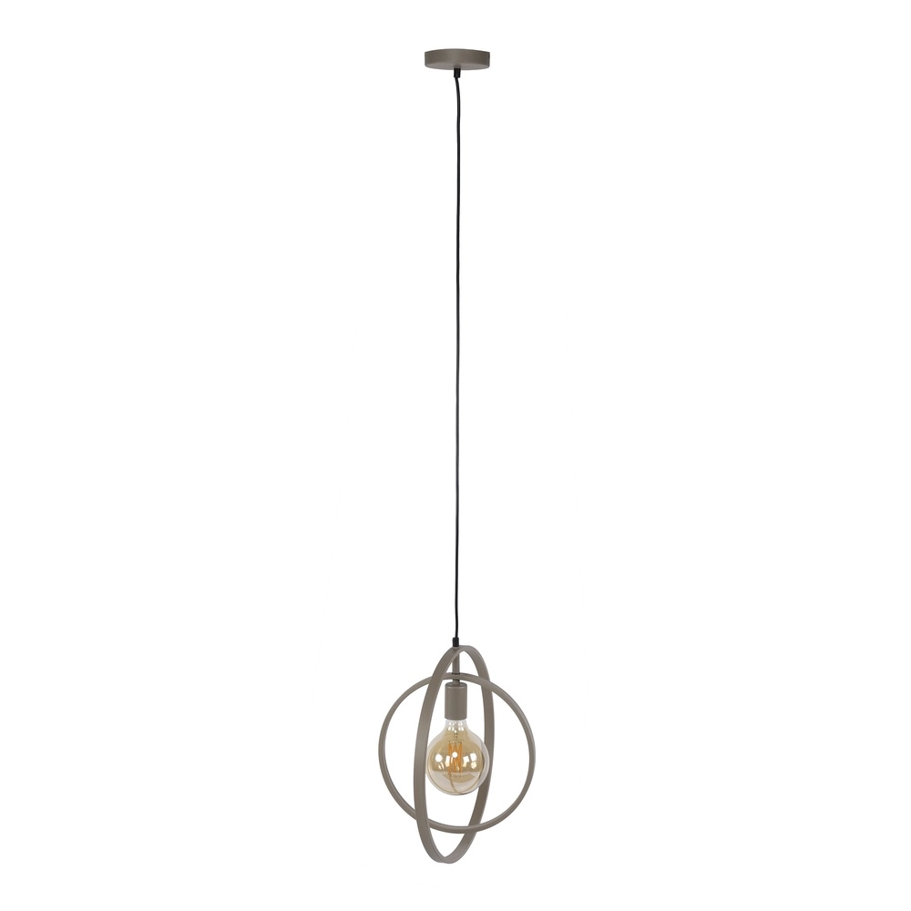 Modern pendant lamp Ø 40cm Turn sand brown Lyora 8716803513112