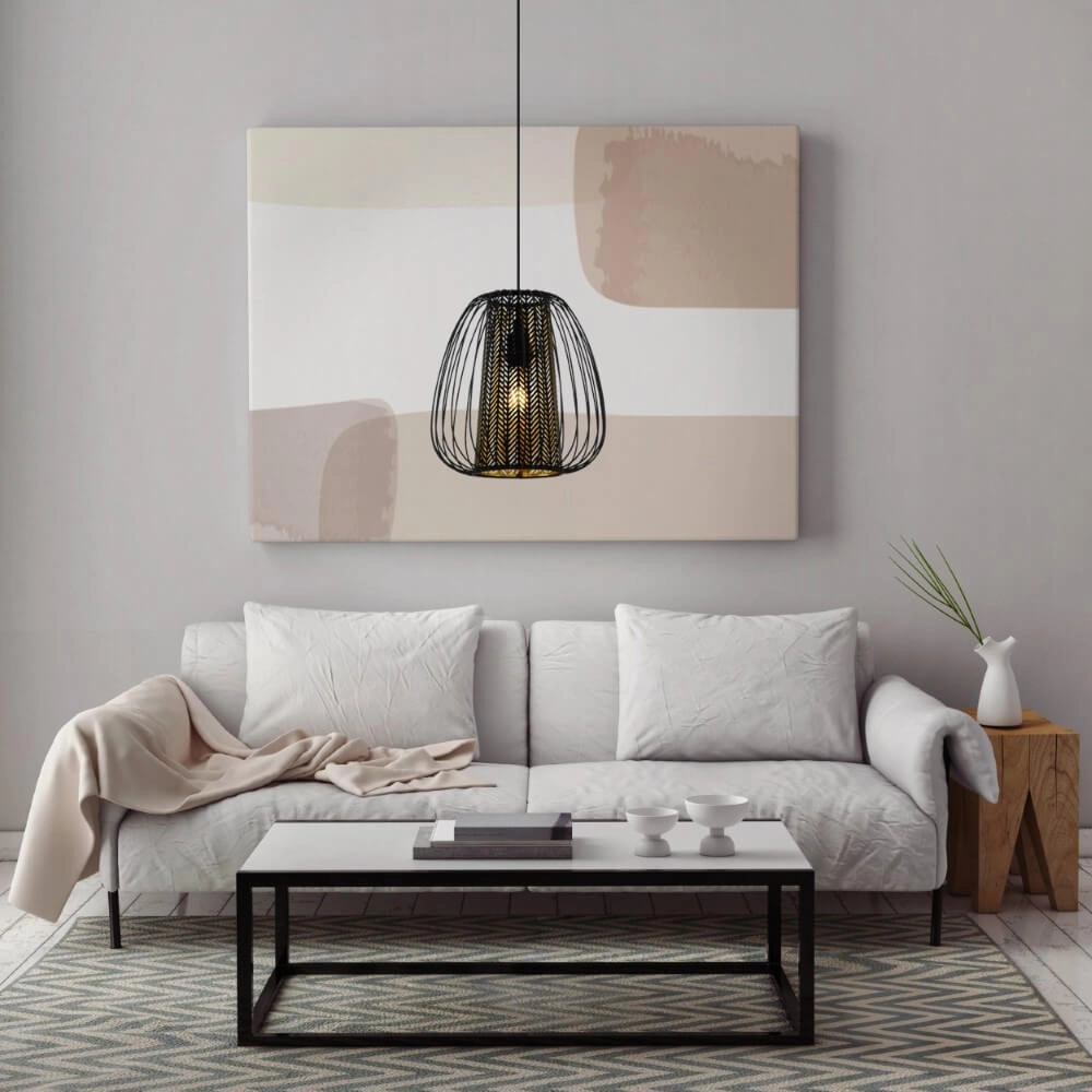 Pendant lamp Curasao black with gold Eglo 9002759996611