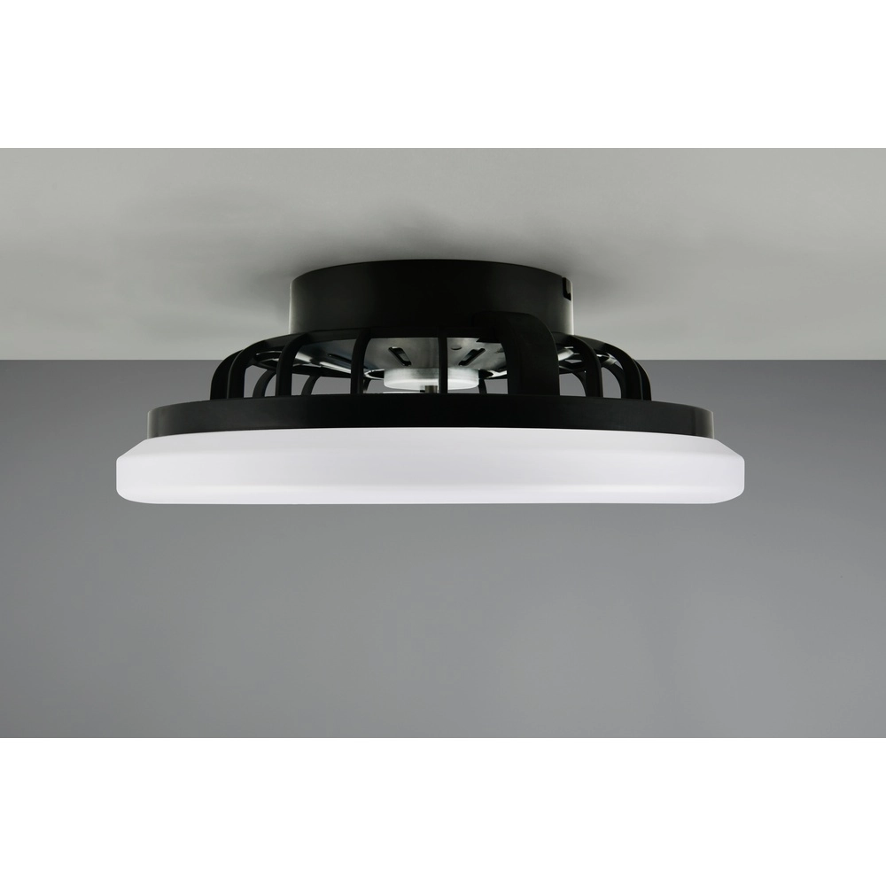 Ceiling fan Rotsund black Ø 38cm Trio 4017807693164
