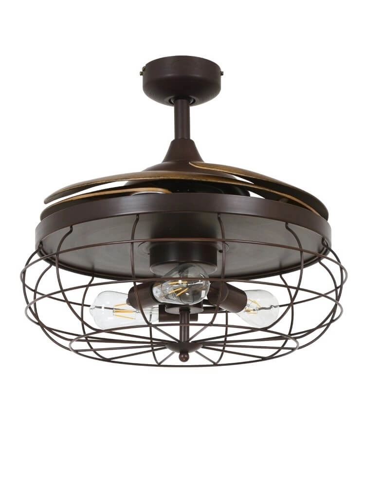 Industrial ceiling fan with wood Fanway Industri Ø 122cm Beacon 9333509143963