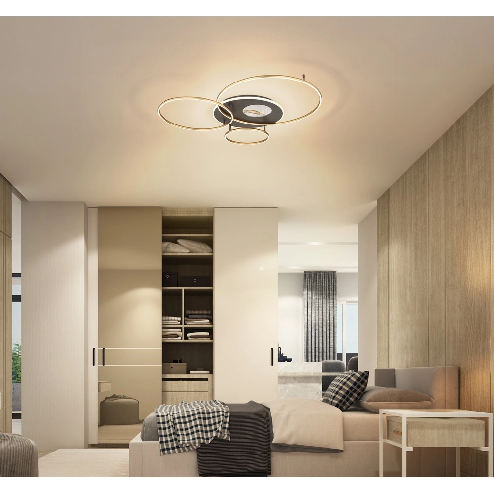 Modern ceiling lamp Invertina gold 90cm Globo 9007371572403