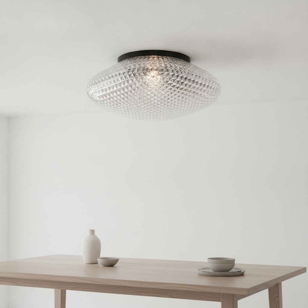 Ceiling lamp Sens smoke glass