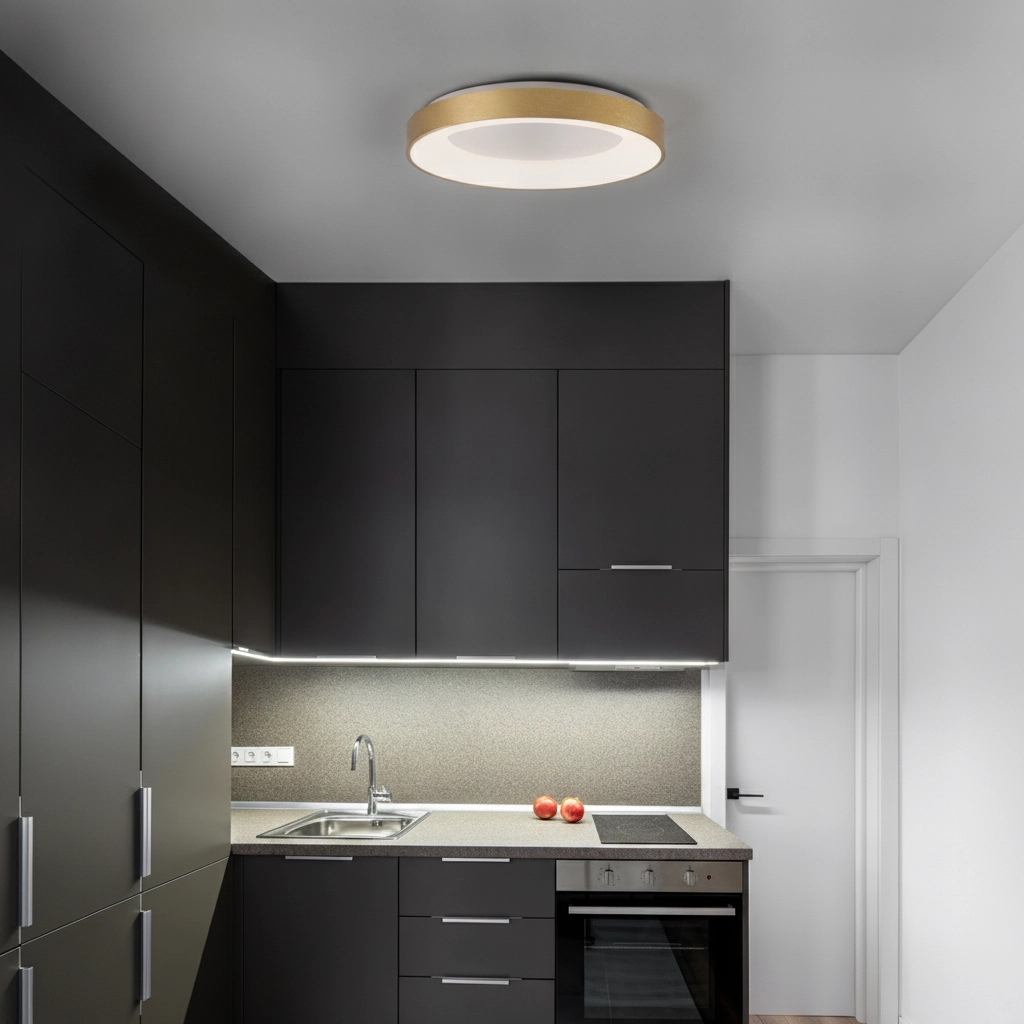 Ceiling lamp Rando Thin gold Ø 60cm