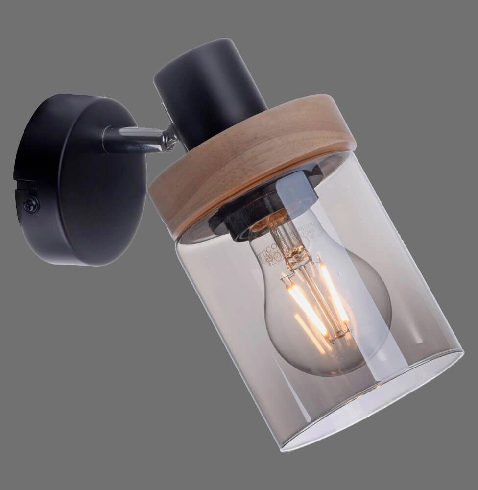 Wall lamp Pasqual black Just Light 4043689986100