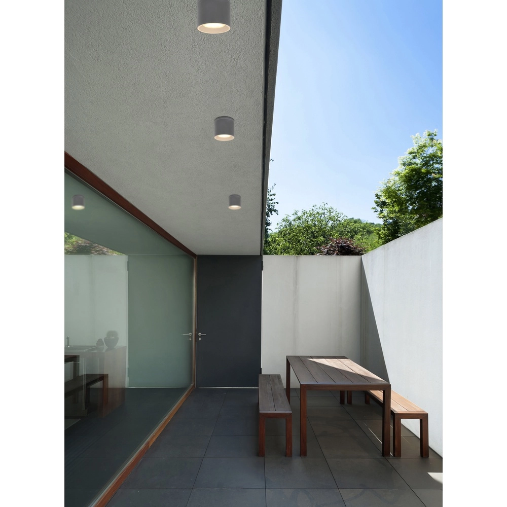 Sleek ceiling spotlight Alcala anthracite Globo 9007371389582