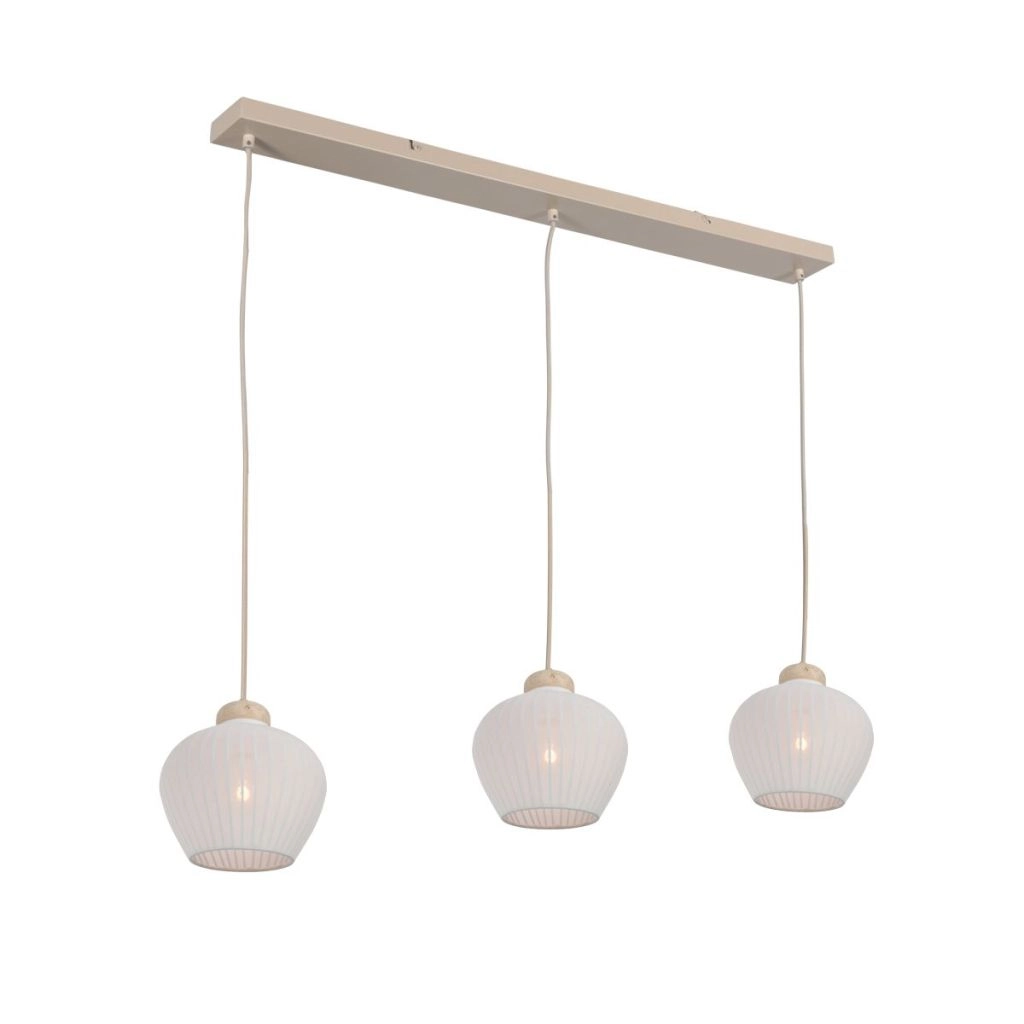3-light pendant lamp Travino Sand brown Steinhauer 8712746184372