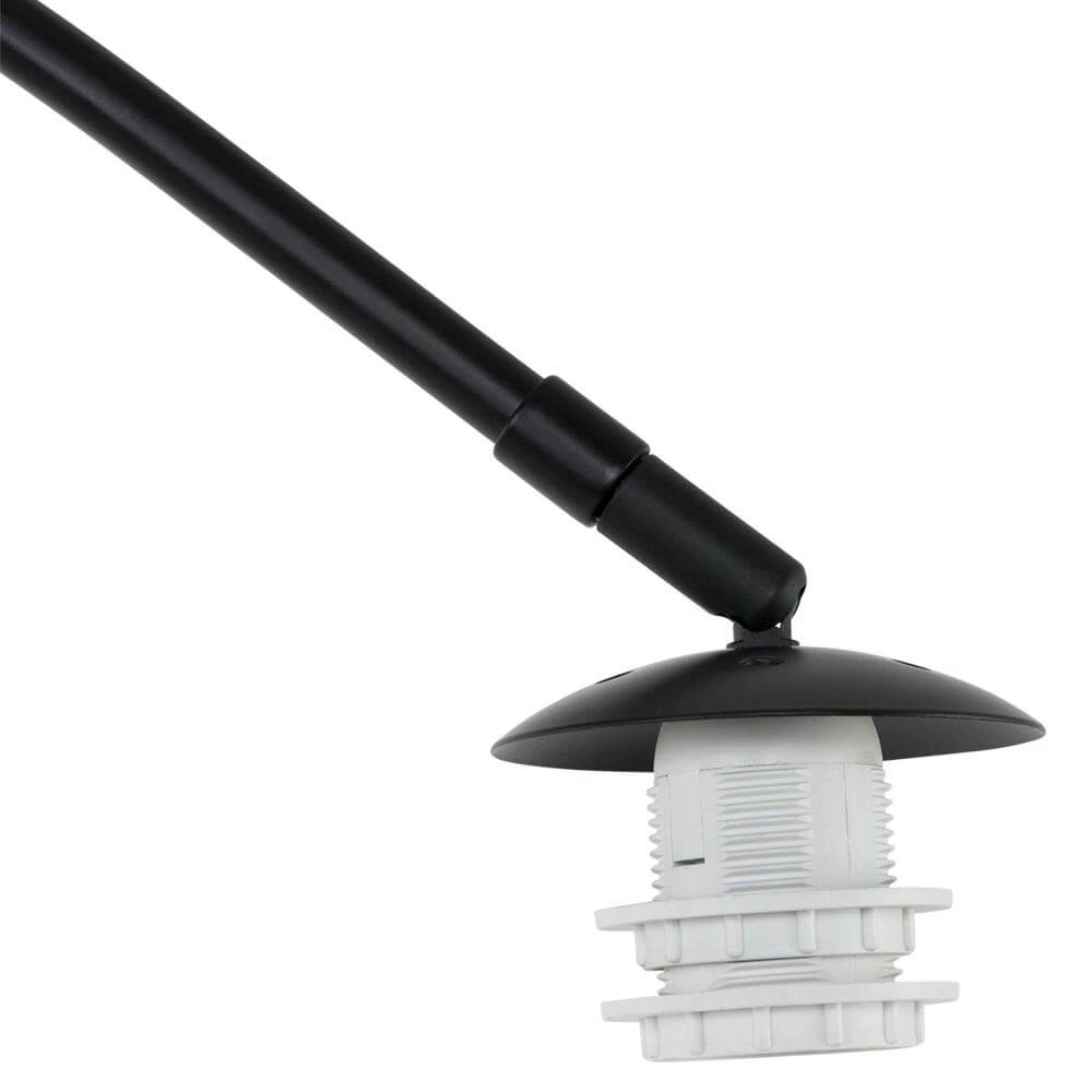 Arc lamp Sparkled Light black with straw shade Steinhauer 8712746172881