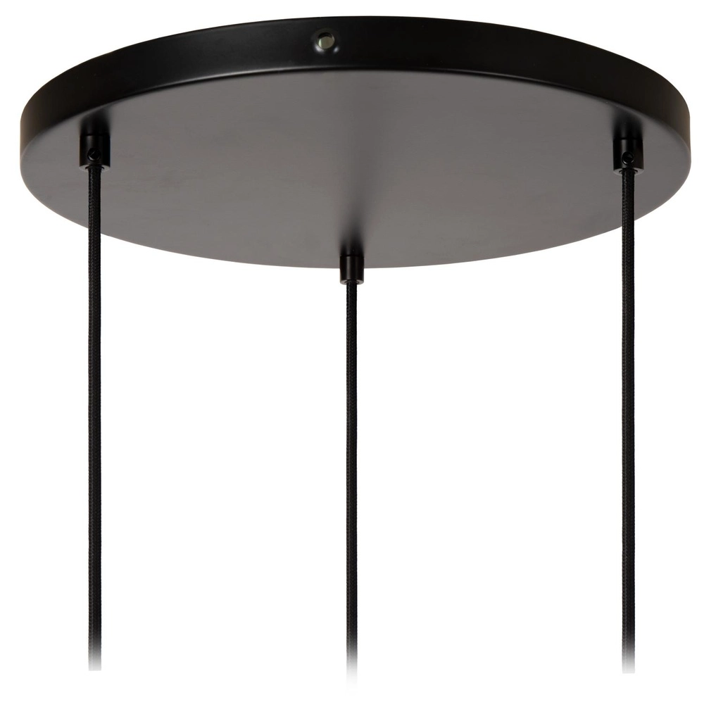 Design pendant lamp Monsaraz Green and amber glass Lucide 5411212452412