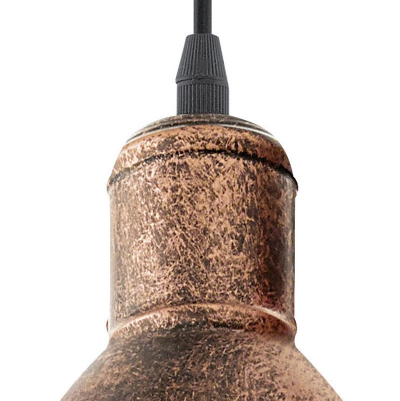Pendant lamp Priddy shuttle bronze brown Eglo 9002759494926
