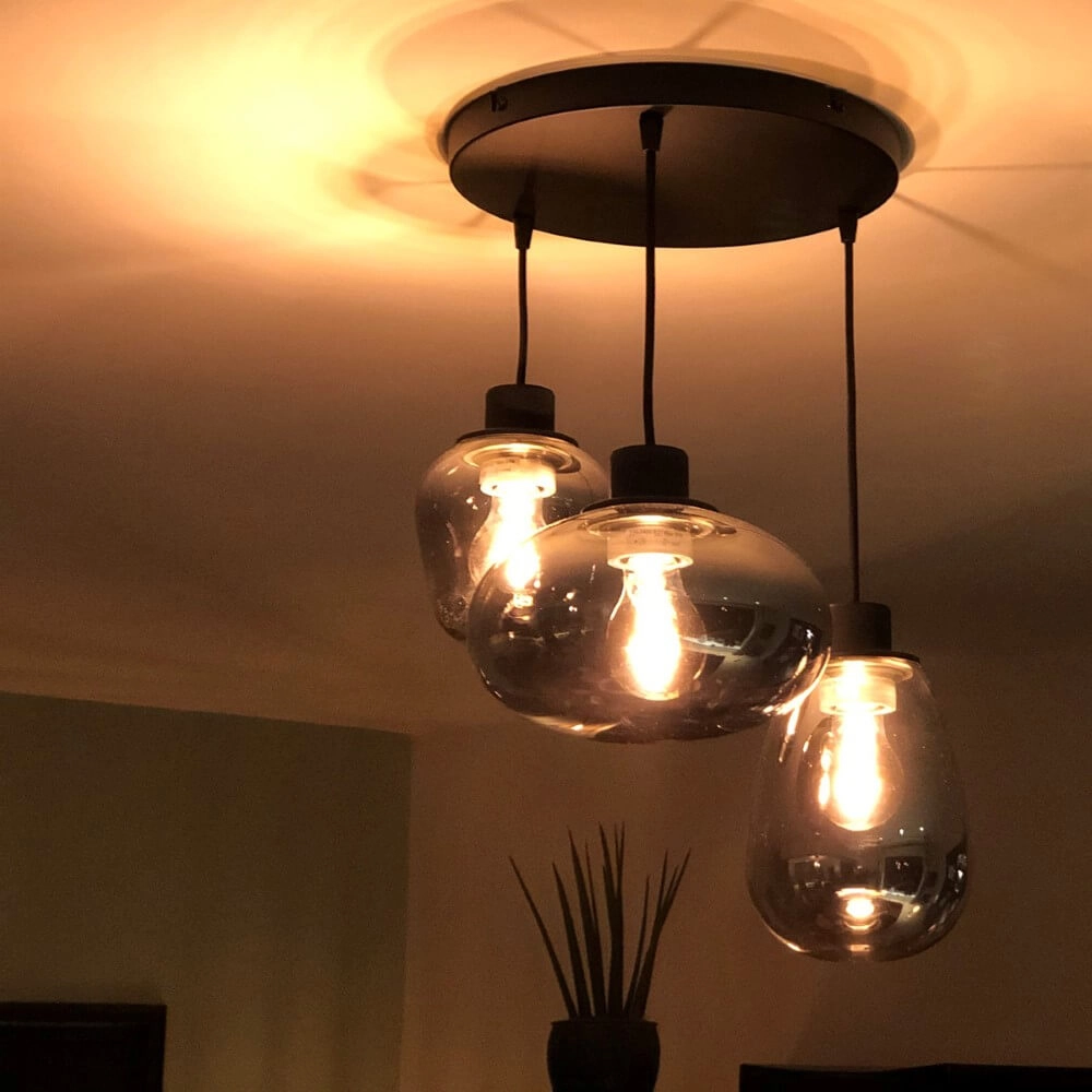Vide hanging lamp Reflexion with glass Steinhauer 8712746135596
