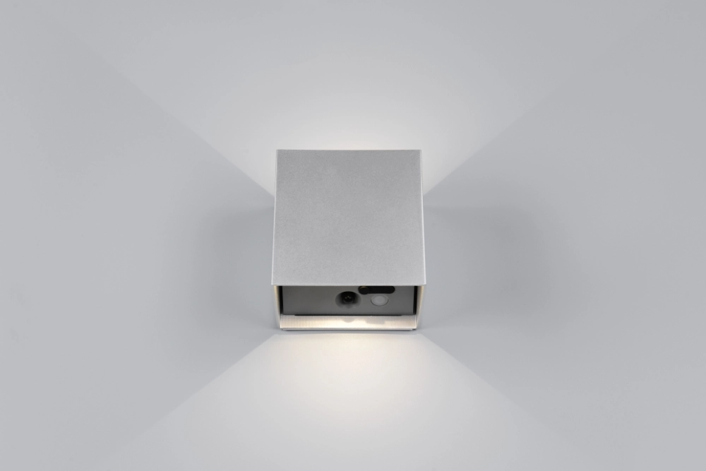 Wall lamp rechargeable Genie silver-grey with sensor Trio 4017807636383
