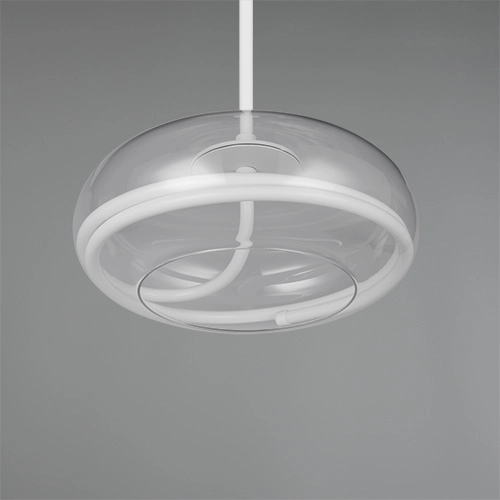 Design pendant lamp Tarsia white Ø 40cm Trio 4017807683325