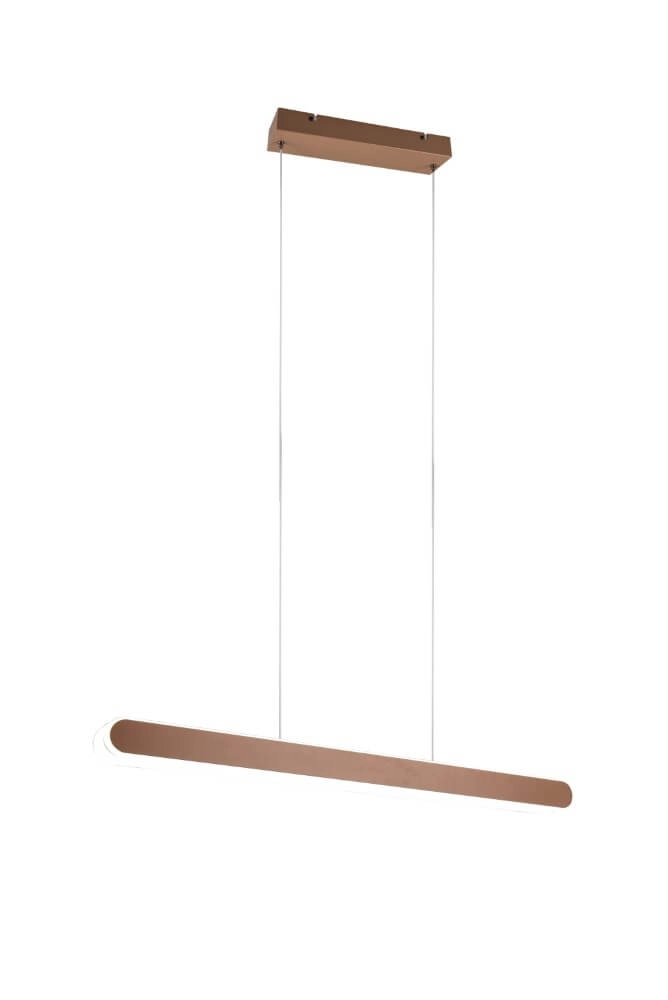 Hanging lamp Helios 130cm brown Trio 4017807577815