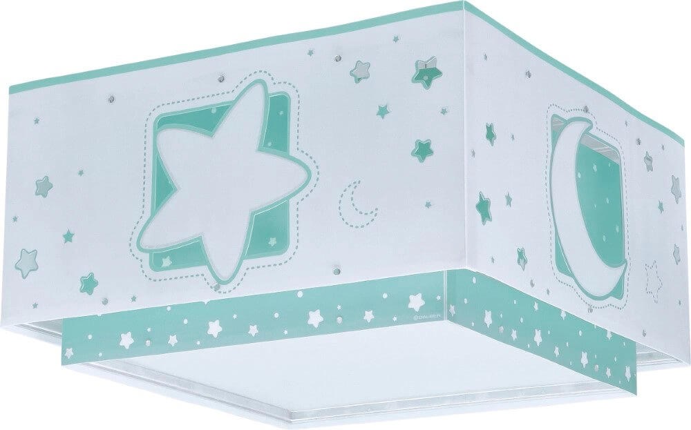 Square ceiling lamp Moonlight turquoise Dalber 8420406001562