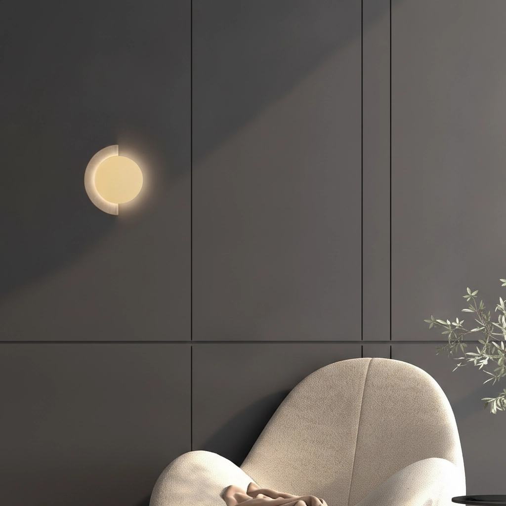 Design wall lamp Molli travertine Ø 21cm