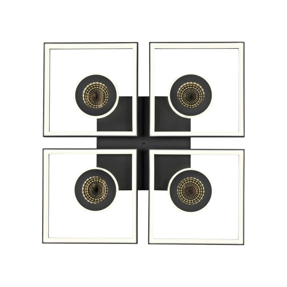 Square ceiling lamp Traforo quatro Paul Neuhaus 4012248384909